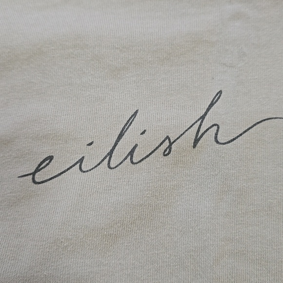 As Colour, Billie Eilish Blohsh Sage Green Tee, VGUC, Women's M - Picture 3 of 10